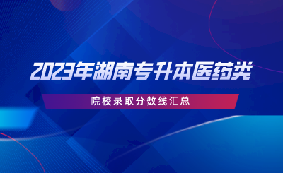 2023年湖南專升本醫(yī)藥類院校錄取分?jǐn)?shù)線匯總.png