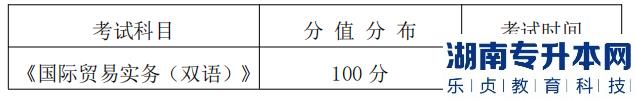 湖南信息學(xué)院專升本考試科目、分值分布及考試時間