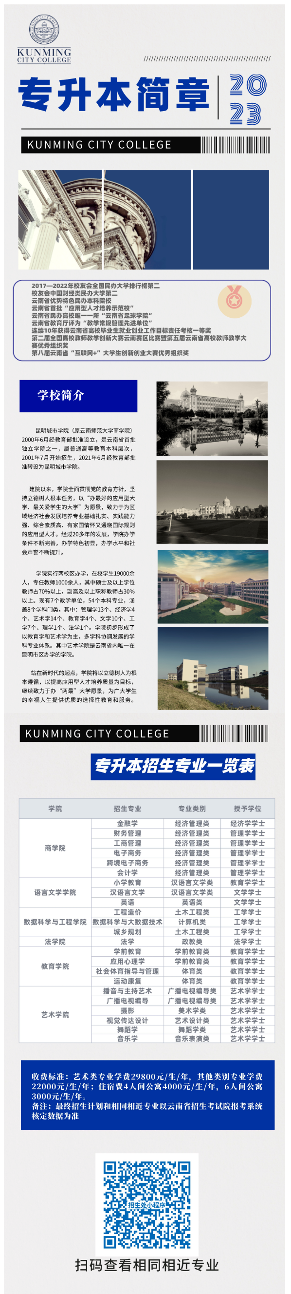 2023年昆明城市學(xué)院專升本招生簡章(圖1)