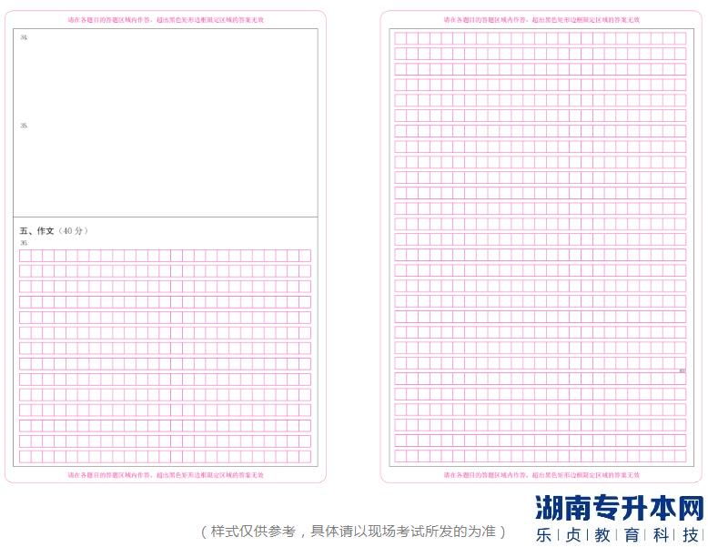 江蘇2023年專轉(zhuǎn)本考試答題卡樣式及填涂注意事項(圖3)